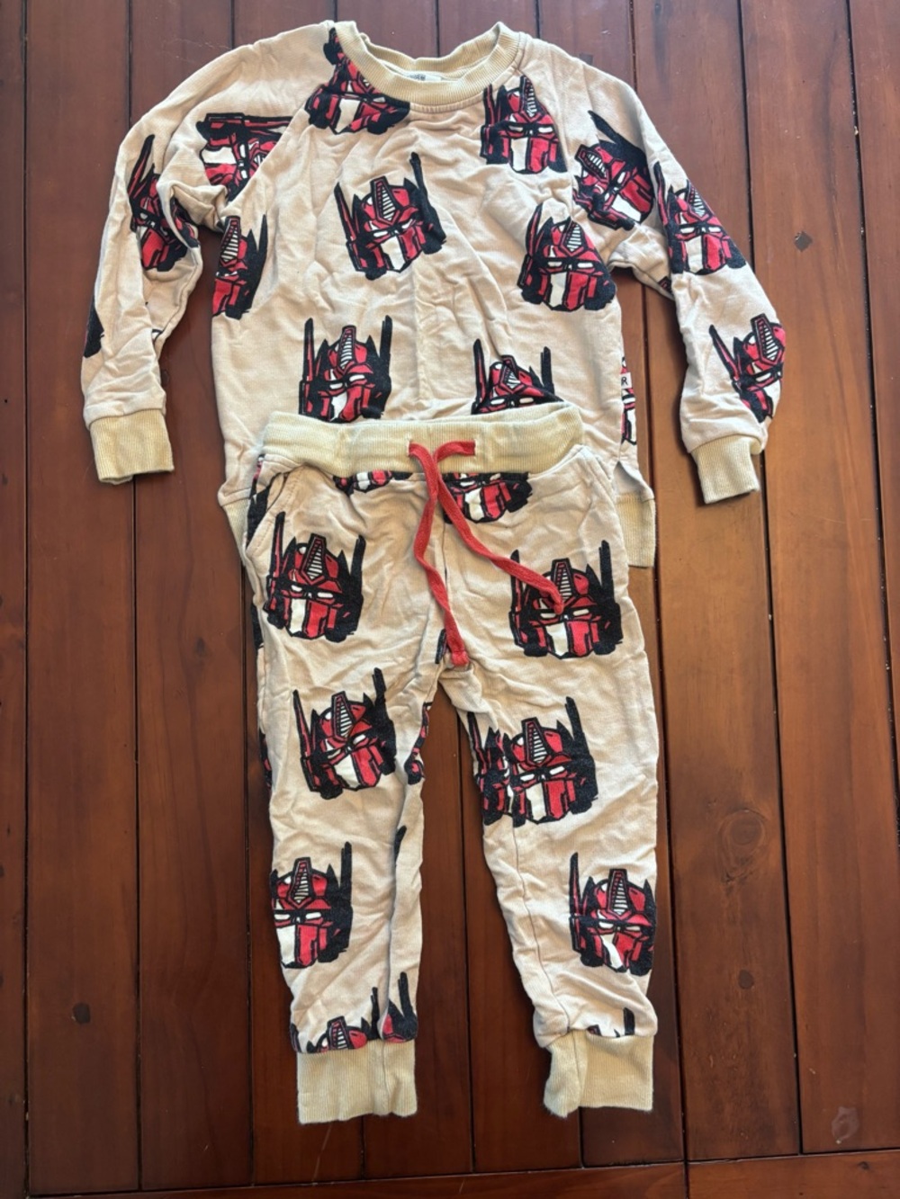 Toddler Bamboo Optimus Prime Transformers Joggers Set